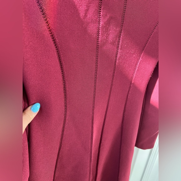 NWT ! ZIMMERMANN luminosity panelled knit dress in burgundy Zimmerman size 2 - Picture 6 of 12